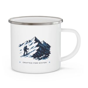 Winter Enamel Camping Mug - 12 oz